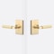 Sure-Loc Hardware Sure-Loc Hardware Levanto Passage Rosette, Satin Brass, Knurled Grip in Satin Brass LV101 SB GRIP-KN SB - alternate 1